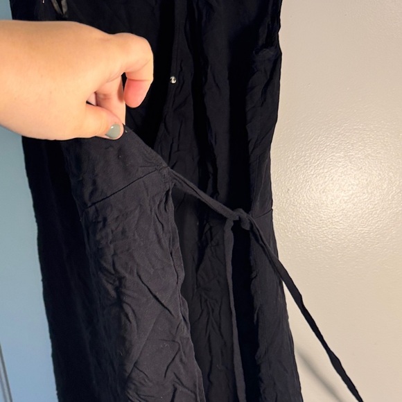 Elegant Black Wrap Dress - Picture 2 of 5